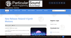 Desktop Screenshot of particular-sound.de